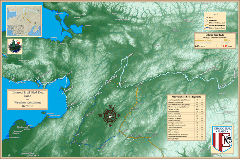 Illustration for article titled Iditarod Dog Race Moves 225 Miles North In Search Of Snow